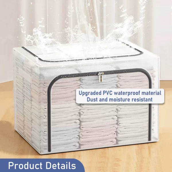 clear plastic storage box with lid
