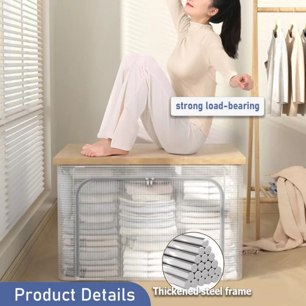clear plastic storage box with lid