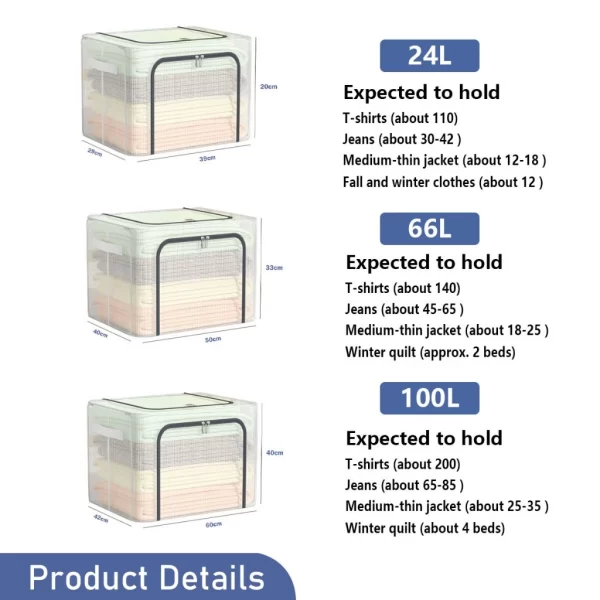 clear plastic storage box with lid