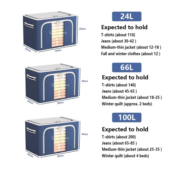 foldable fabric storage box