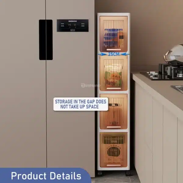 bathroom cabinet drawer organizer front view