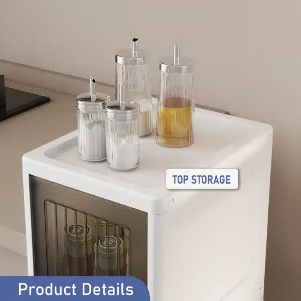 bathroom cabinet drawer organizer front view