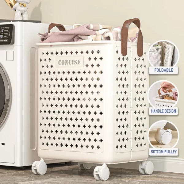 foldable laundry basket for dirty clothes
