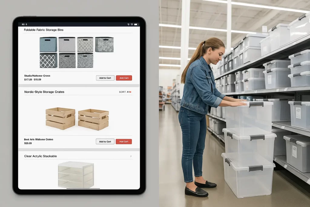 Comparing online and in store UnderBed storage options