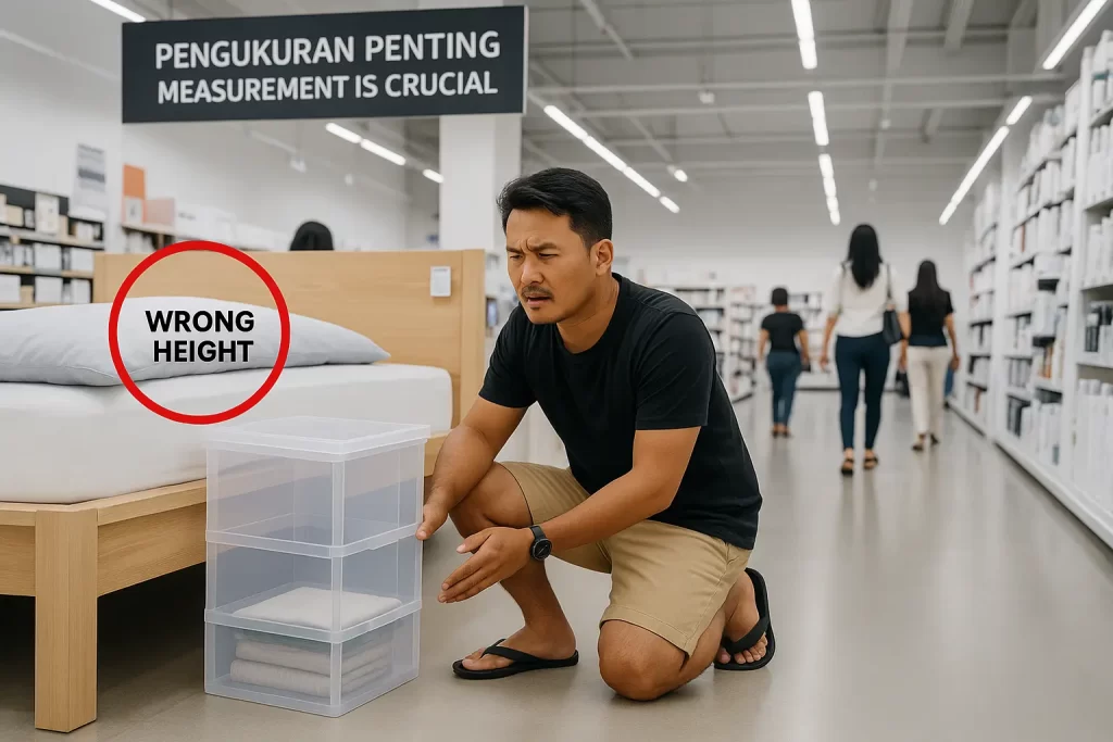 Kesilapan biasa bila beli kotak bawah katil