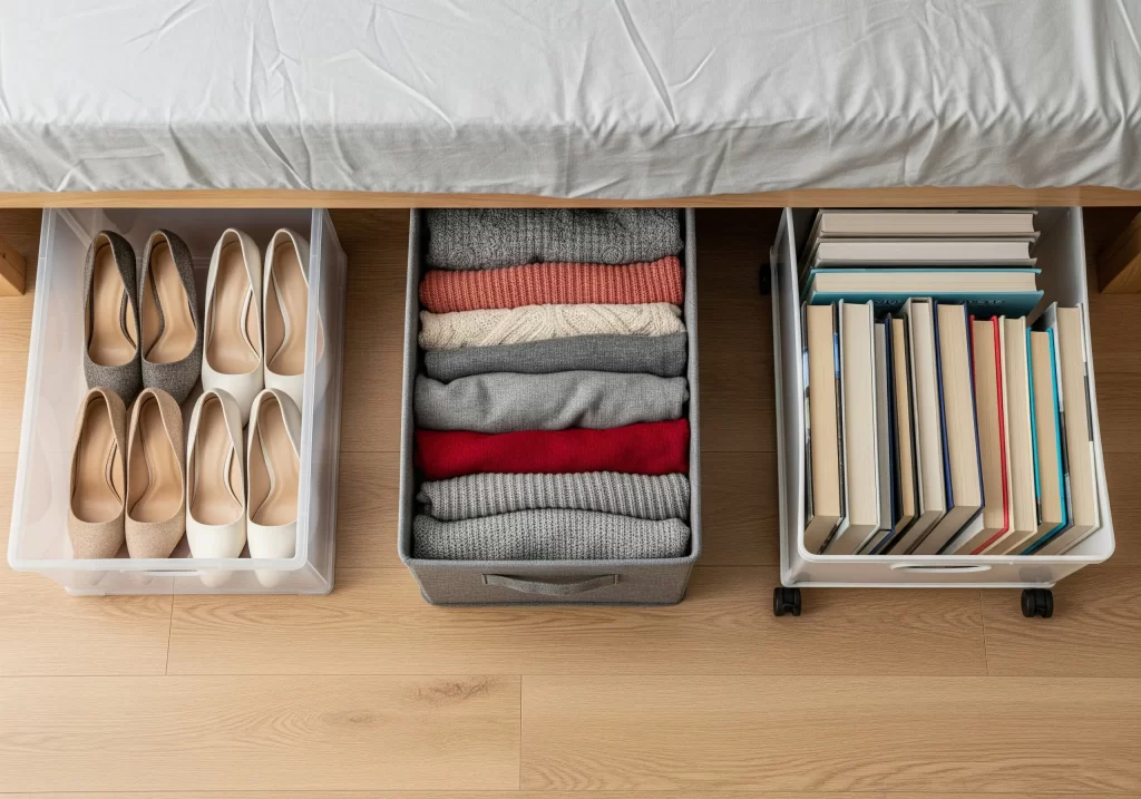 Kotak simpanan bawah katil malaysia